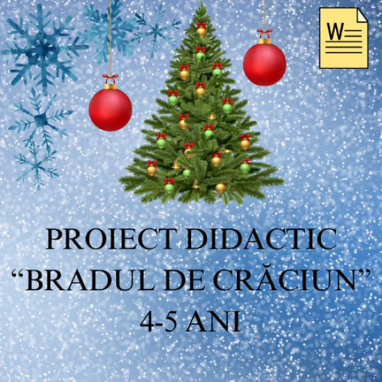 Proiect al activității integrate "Bradul de Crăciun"
