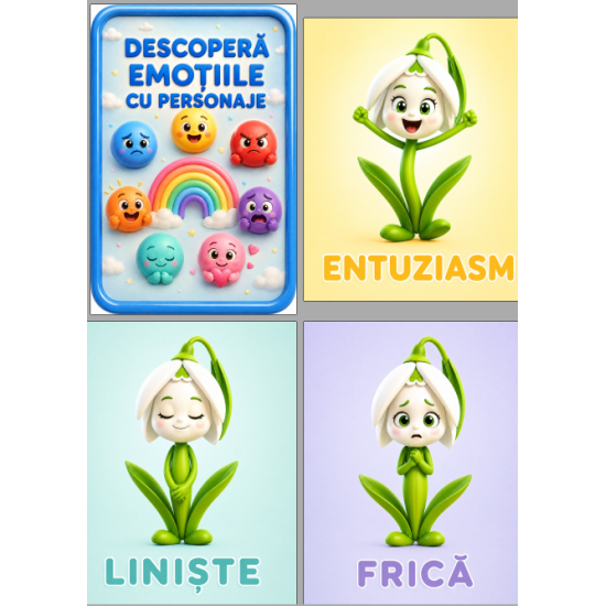 Cartonașe cu emoții Ghiocel