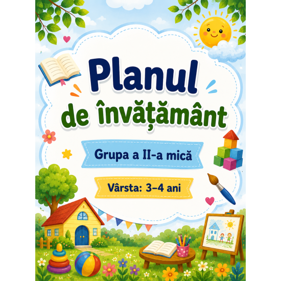 Plan de învățământ pentru grupa II mică (3-4 ani), anul de studii 2026-2027