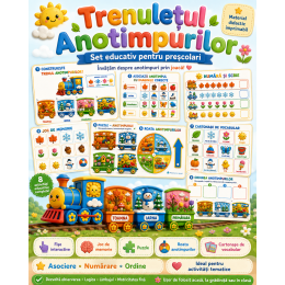 „Trenulețul Anotimpurilor” – set educativ interactiv pentru preșcolari