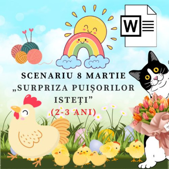 Scenariu „Matineu-distracție: Surpriza puișorilor isteți!”
