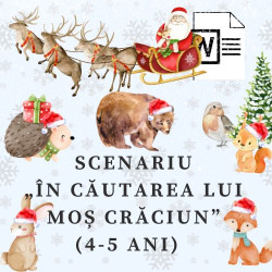 Scenariu serbare „În căutarea lui Moș Crăciun” (4-5/6 ani)