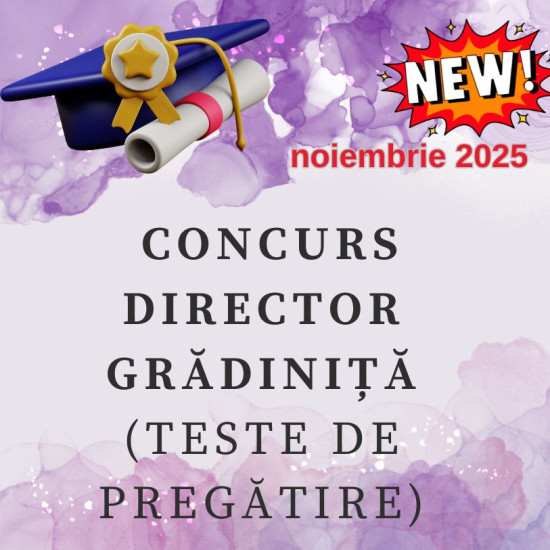 Întrebări și răspunsuri la teste Concursul de director Grădiniță