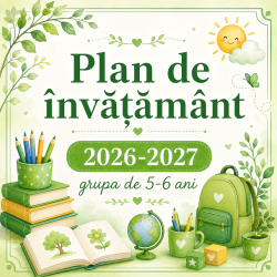 Plan de învățământ pentru grupa mare (5-6 ani) , anul de studii 2026-2027