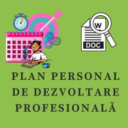 Plan personal de dezvoltare profesională a educatorului