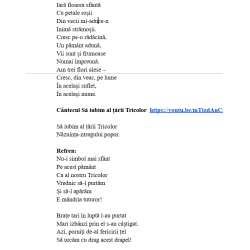 Scenariu extracurricular „Tricolorul – simbol și mândrie națională” (5-10 ani)